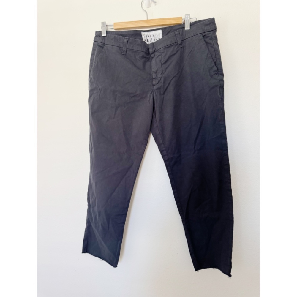 NEW Frank & Eileen Wicklow Italian Performance Twill Chino Pants Black NWOT 12 - Picture 2 of 5